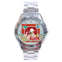 xmas - Stainless Steel Analogue Watch