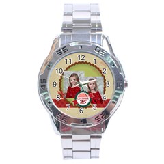 xmas - Stainless Steel Analogue Watch