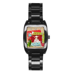 xmas - Stainless Steel Barrel Watch xmas - Stainless Steel Barrel Watch