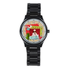 xmas - Stainless Steel Round Watch xmas - Stainless Steel Round Watch