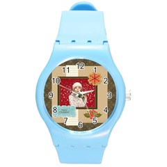 xmas - Round Plastic Sport Watch (M)