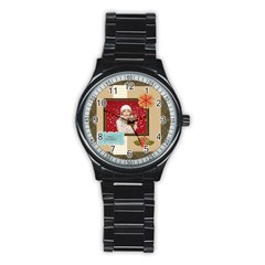 xmas - Stainless Steel Round Watch xmas - Stainless Steel Round Watch
