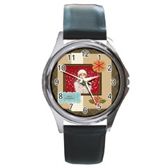 xmas - Round Metal Watch