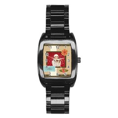 xmas - Stainless Steel Barrel Watch xmas - Stainless Steel Barrel Watch