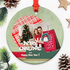 xmas - Round Ornament (Two Sides)