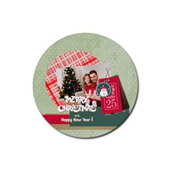 xmas - Rubber Coaster (Round)