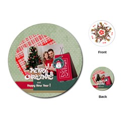 xmas - Playing Cards Single Design (Round)