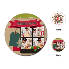 xmas - Playing Cards Single Design (Round)