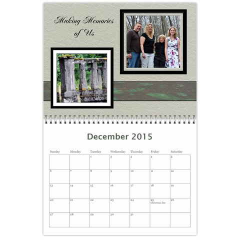 Family Calendar 2015 By Patricia W Dec 2015