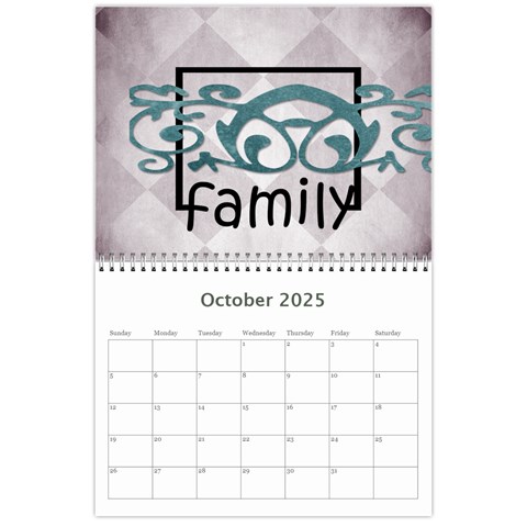 Calendar 2025 By Amanda Bunn Oct 2025