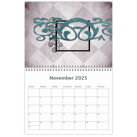 Calendar 2025 By Amanda Bunn Nov 2025