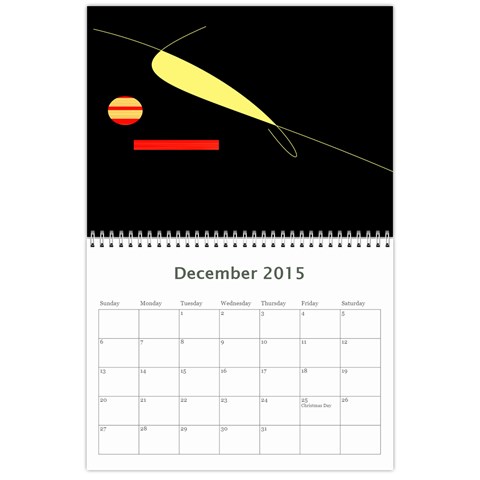 Art Calendar By Cletis Stump Dec 2015