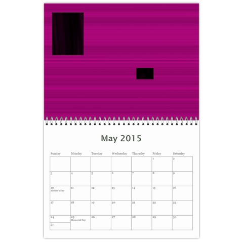 Art Calendar By Cletis Stump May 2015