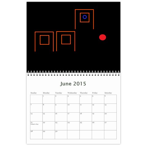Art Calendar By Cletis Stump Jun 2015