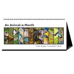 animal-a-month-calendar - Desktop Calendar 11  x 5 