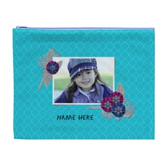 Cosmetic Bag (XL): Snowflakes