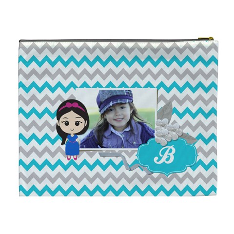 Cosmetic Bag (xl):  Little Girl By Jennyl Back