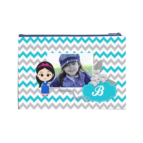 Cosmetic Bag (l): Little Girl By Jennyl Back