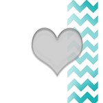 Chevron heart 6x6 Deluxe - 6x6 Deluxe Photo Book (20 pages)