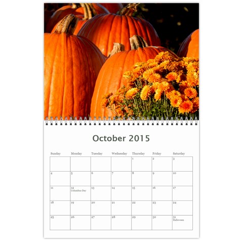 Calendar 2015 By Wild Thing Oct 2015