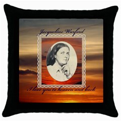 mominheaven - Throw Pillow Case (Black)