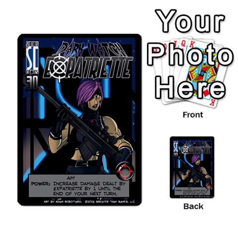 Sentinels 54 Card Promos By Sasha Front 25