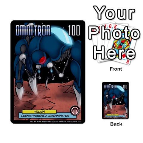 Sentinels 54 Card Promos By Sasha Back 27
