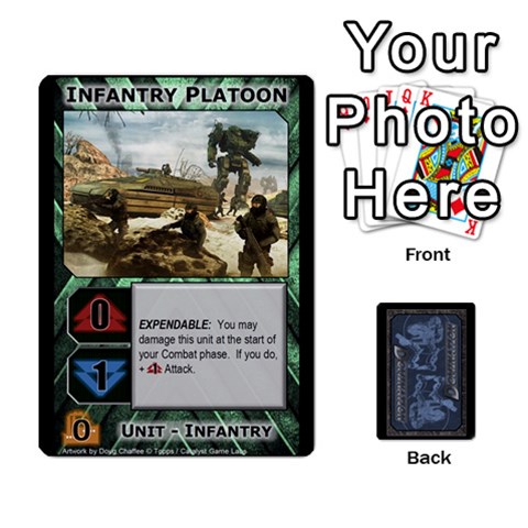 Queen Battletech: Domination V3 Base Cards By Scott Heise Front - SpadeQ