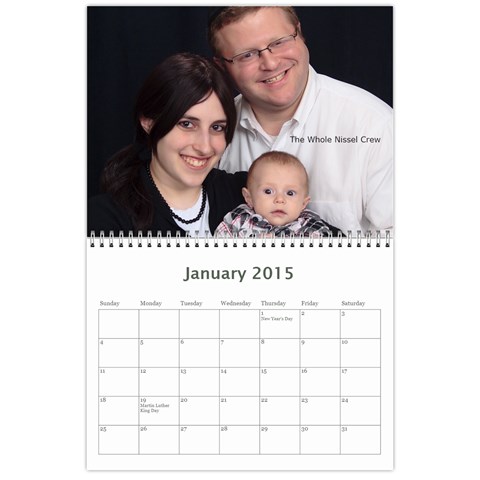 Yehudas Calendar By Tova Jan 2015