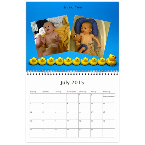 Yehudas Calendar By Tova Jul 2015