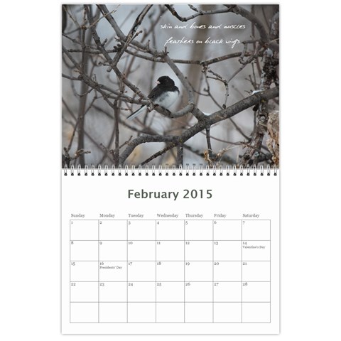 2015 Calendar By Megan Pennington Feb 2015