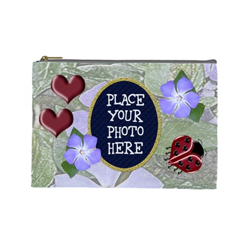 Ladybug Cosmetic Bag Large By Chere s Creations Front