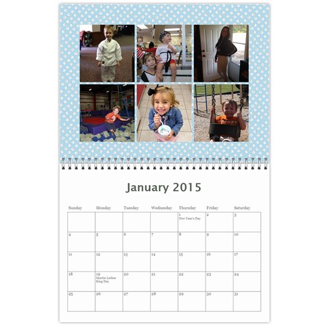Cousins Calander By Julia Jan 2015