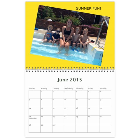 Cousins Calander By Julia Jun 2015
