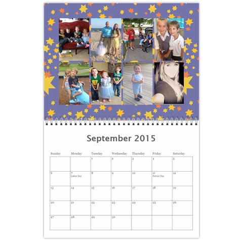 Cousins Calander By Julia Sep 2015