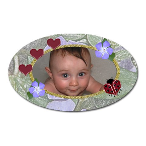 Ladybug Magnet Oval By Chere s Creations Front