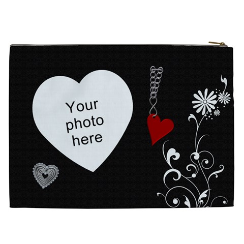 Beautiful Love Xxl Cosmetic Bag By Lil Back