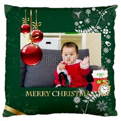 xmas - Large Premium Plush Fleece Cushion Case (One Side)