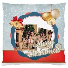 xmas - Large Premium Plush Fleece Cushion Case (Two Sides)