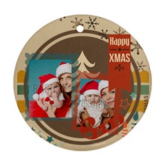 xmas - Round Ornament (Two Sides)