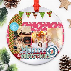 xmas - Round Ornament (Two Sides)