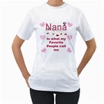 Nana T-Shirt - Women s T-Shirt (White) 