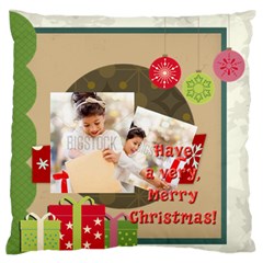 xmas - Standard Premium Plush Fleece Cushion Case (Two Sides)