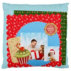 xmas - Standard Premium Plush Fleece Cushion Case (Two Sides)