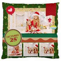 xmas - Standard Premium Plush Fleece Cushion Case (Two Sides)