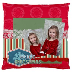 xmas - Large Premium Plush Fleece Cushion Case (Two Sides)