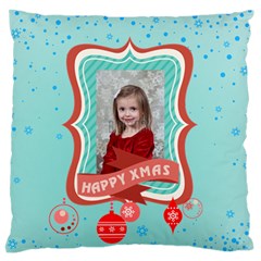 xmas - Large Premium Plush Fleece Cushion Case (Two Sides)