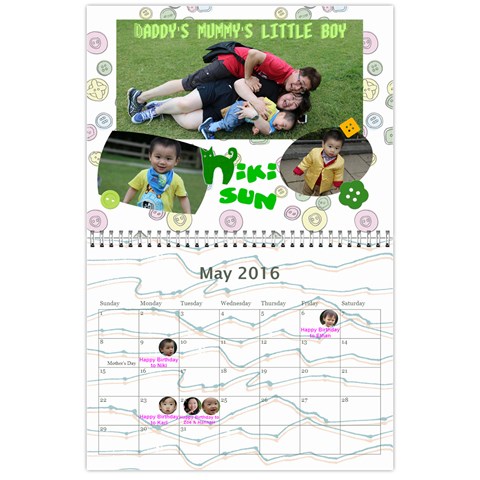 4 Dragon Calendar By Alice Lam May 2016