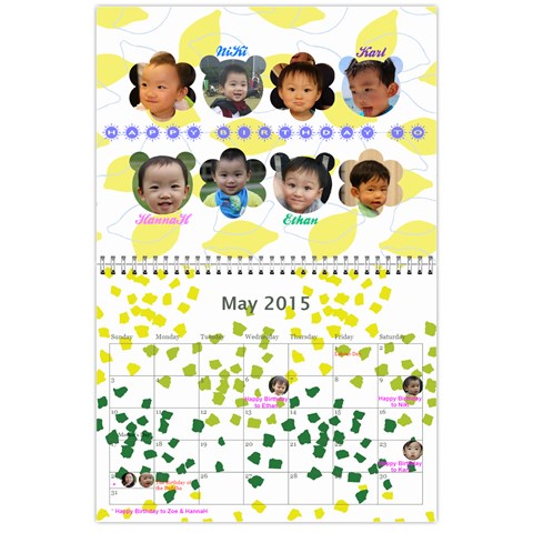 4 Dragon Calendar By Alice Lam May 2015
