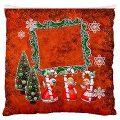 Christmas20234 frame Standard Flano cusion case - Standard Premium Plush Fleece Cushion Case (One Side)
